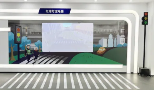 贝创科技交通安全3D模拟闯红灯危害体验系统