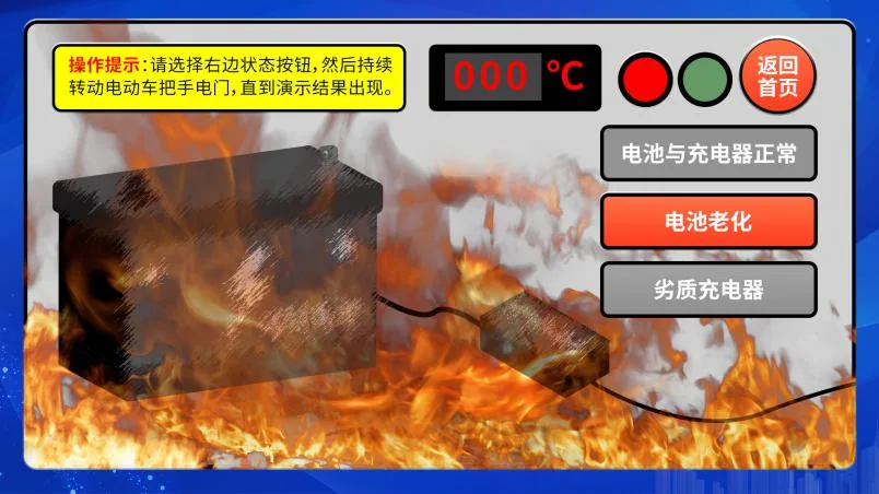贝创科技电动车模拟起火演示系统