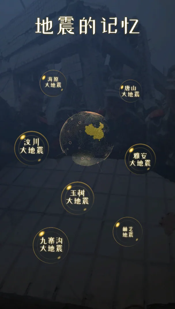地震记忆滑轨屏