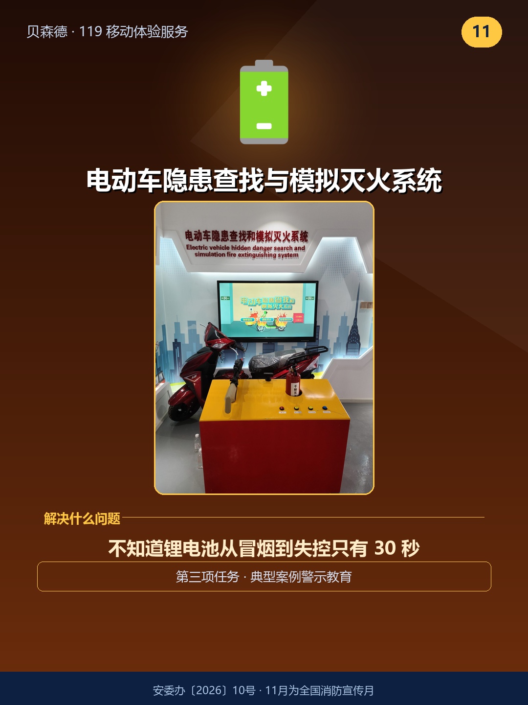 电动车隐患查找与模拟灭火系统——不知道锂电池从冒烟到失控只有 30 秒