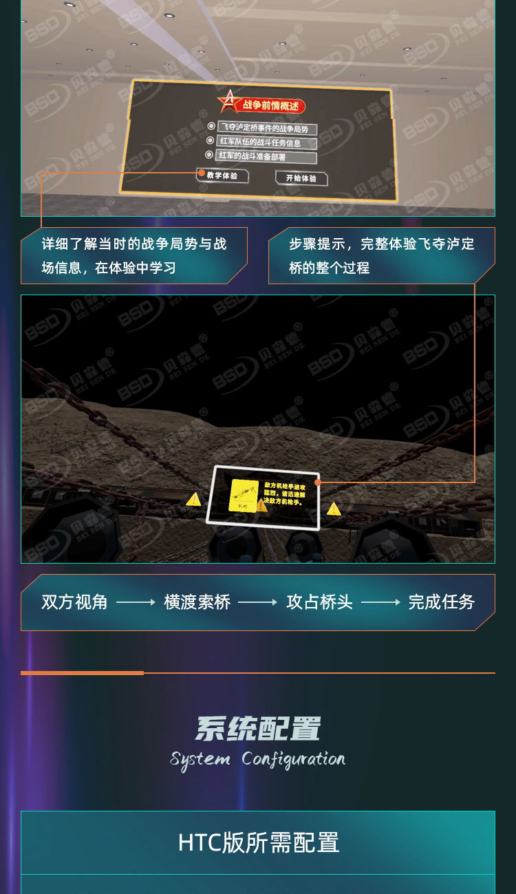 VR飞夺泸定桥体验系统