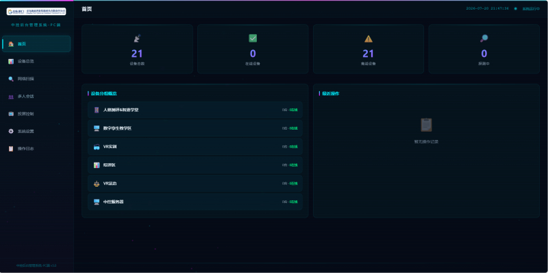 Central Control Backend Management System