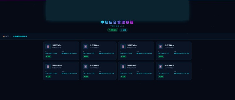 Central Control Backend Management System